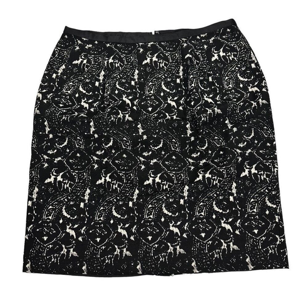Talbots Black & Cream Skirt size 10P